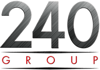 240 Group website design and social media marketing management logo