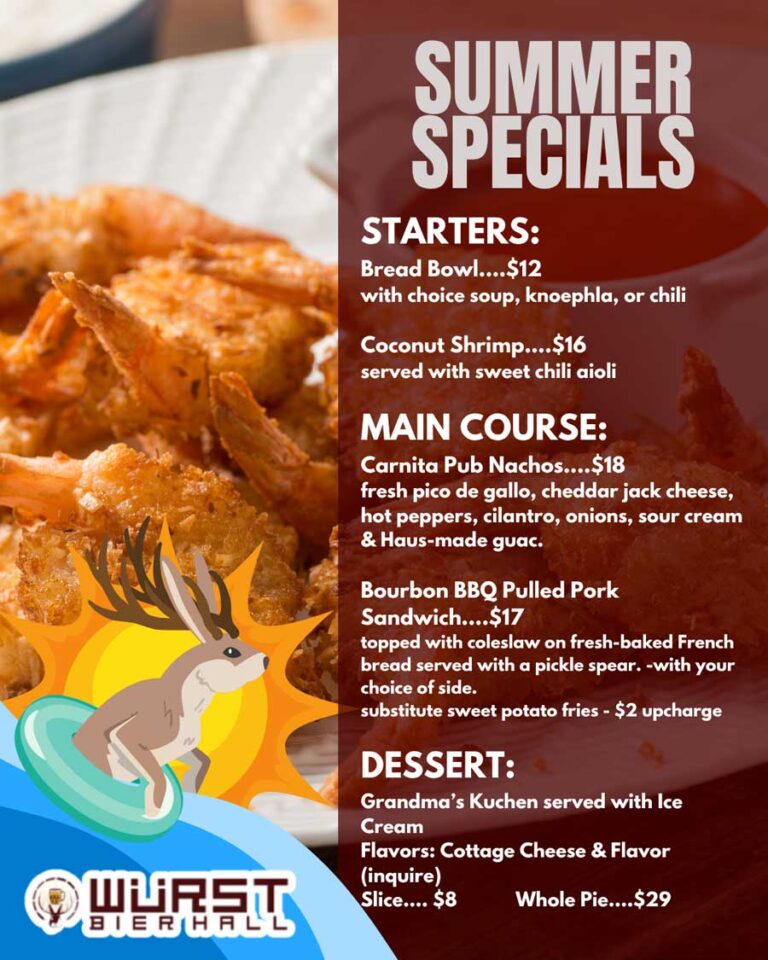Wurst Menu Keybind Würst Bier Hall Main Menu | Best Restaurant & Beer Hall in West Fargo